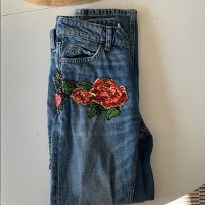 Zara Floral Jeans